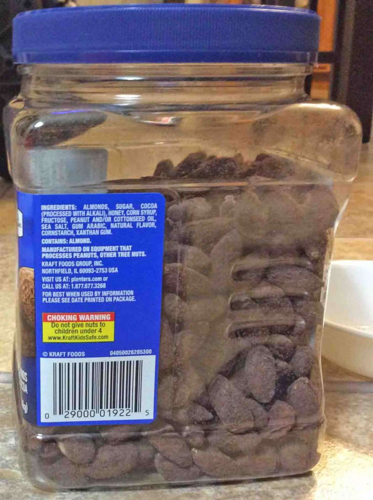 Planters Cocoa Almonds, Dark Chocolate Flavor, Review Tom's Diet Quest